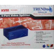 Видеосплиттер TRENDnet KVM TK-V400S (4-Port) в Томске, разветвитель видеосигнала TRENDnet KVM TK-V400S (Томск)