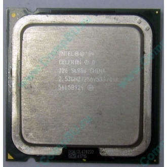 Процессор Intel Celeron D 326 (2.53GHz /256kb /533MHz) SL98U s.775 (Томск)